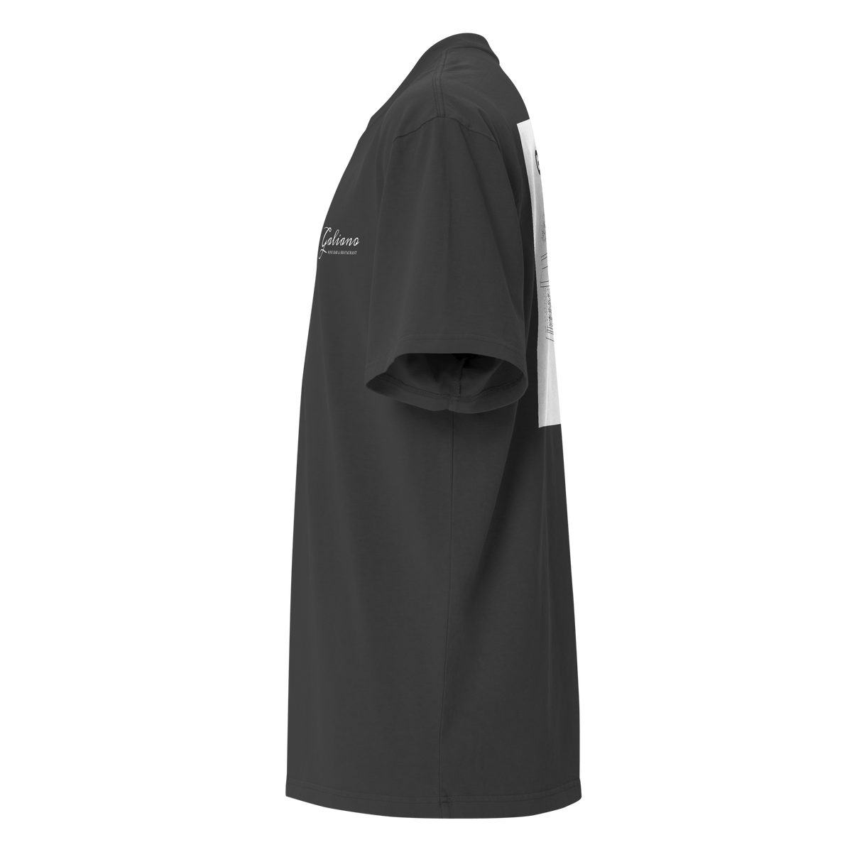 Galiano Wine Bar & Restaurant Oversized Faded T-Shirt in Grey - Galiano Wine