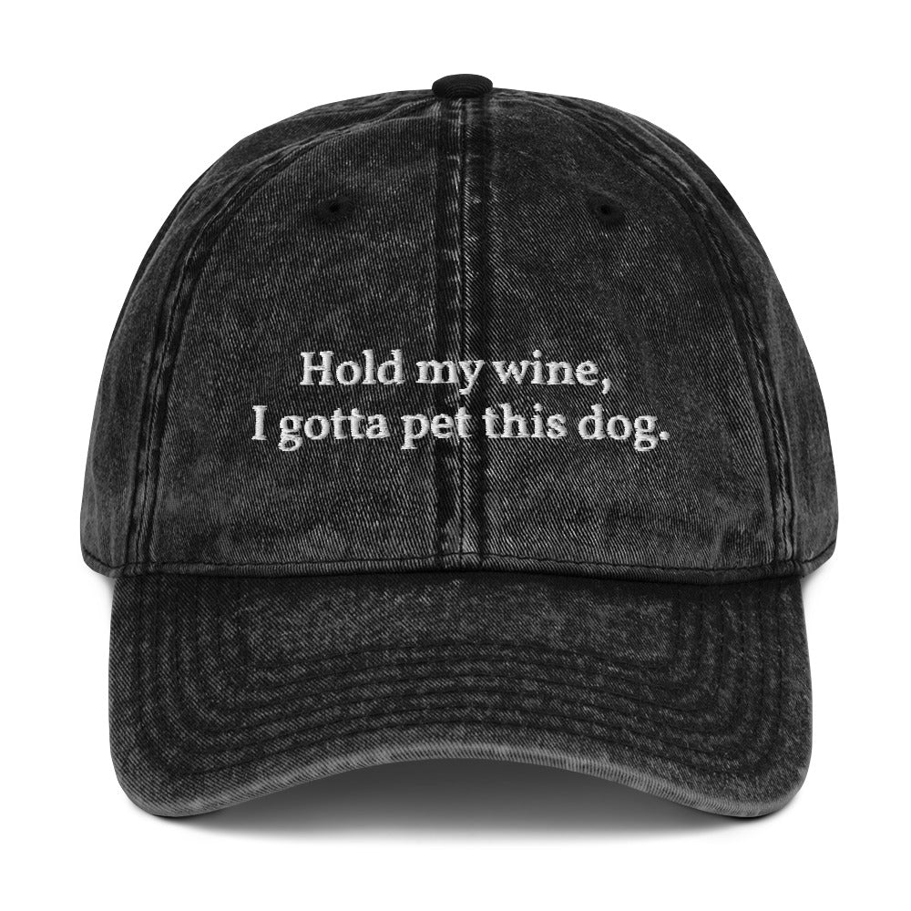 Hold My Wine Cotton Twill Cap - Galiano Wine