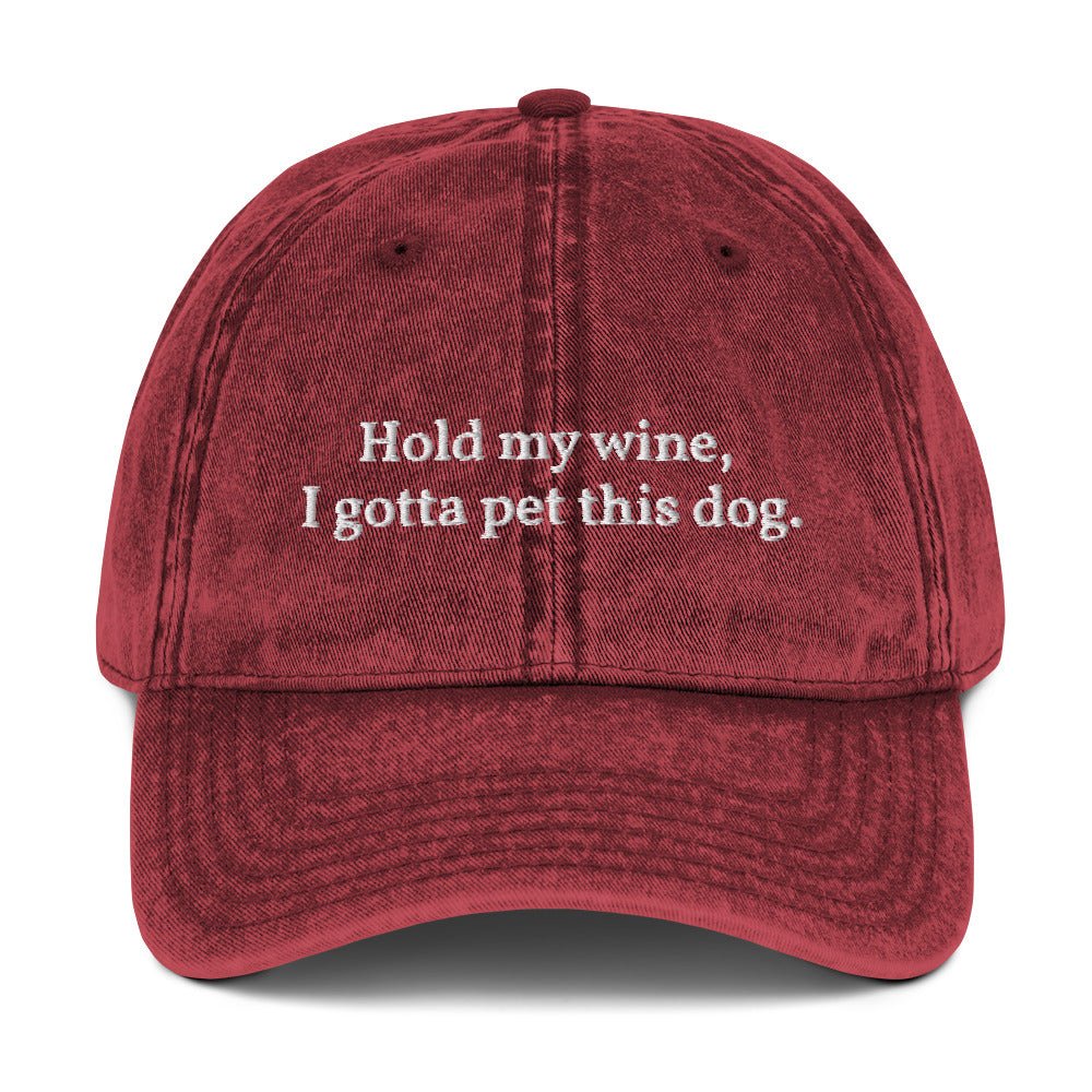 Hold My Wine Cotton Twill Cap - Galiano Wine
