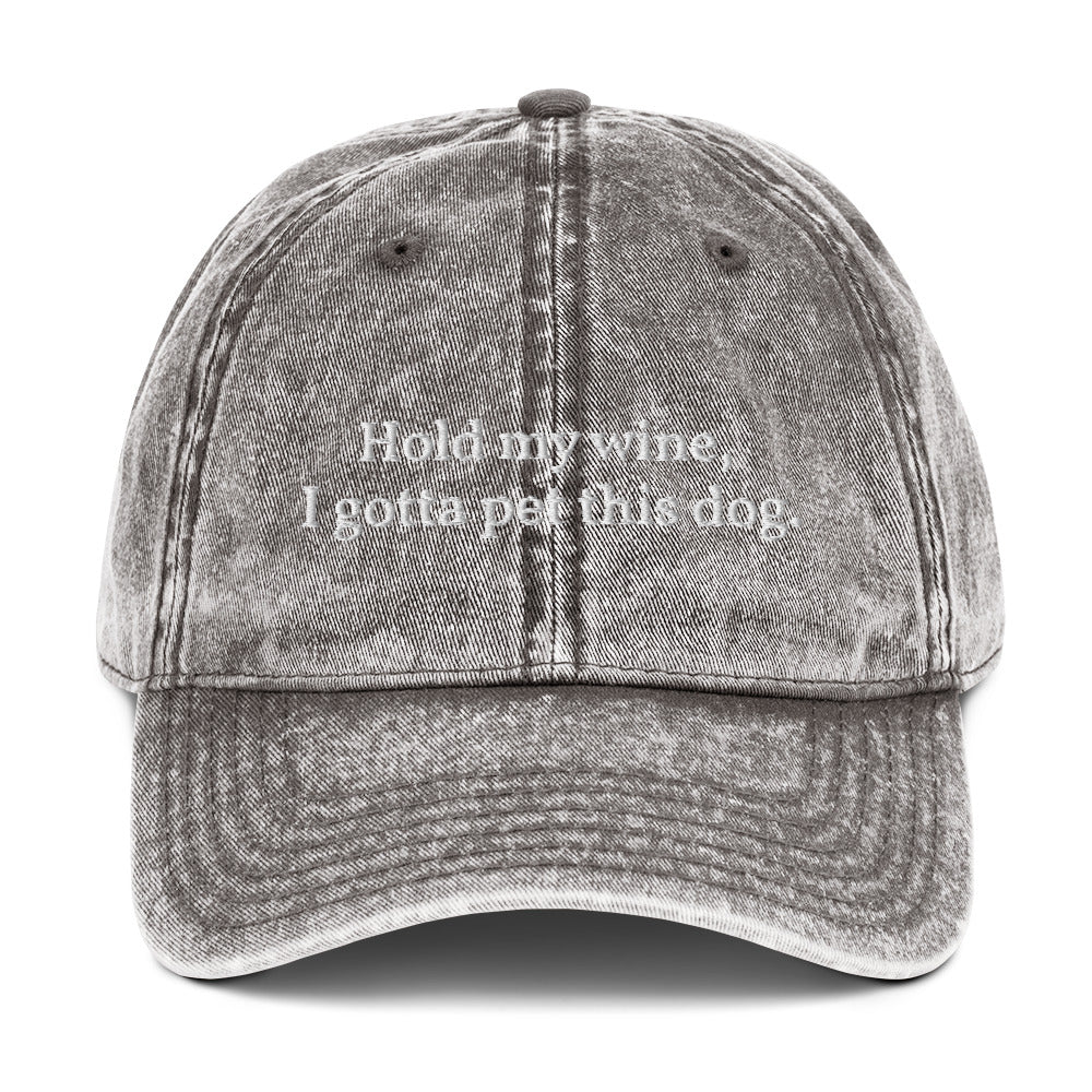Hold My Wine Cotton Twill Cap - Galiano Wine