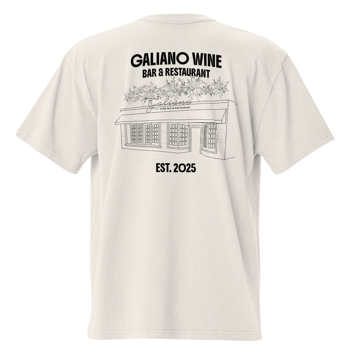 Galiano Wine Bar & Restaurant Oversized T-Shirt - Galiano Wine