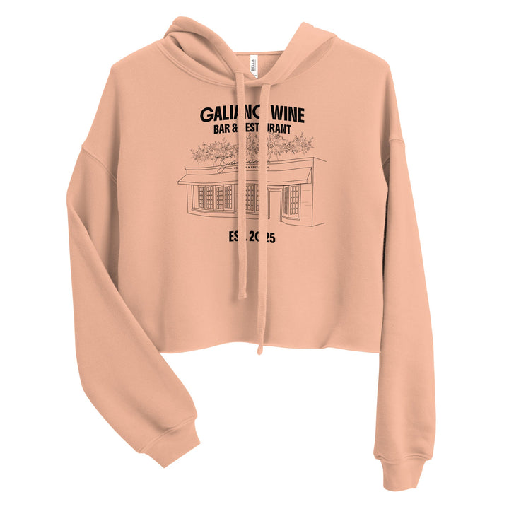 Galiano Wine Bar & Restaurant Women's Crop Hoodie - Galiano Wine