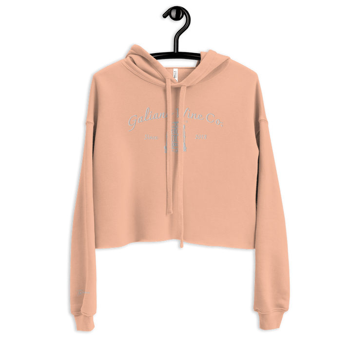 Galiano Wine Co. Crop Hoodie - Galiano Wine