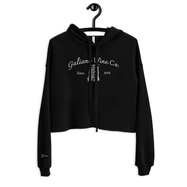 Galiano Wine Co. Crop Hoodie - Galiano Wine