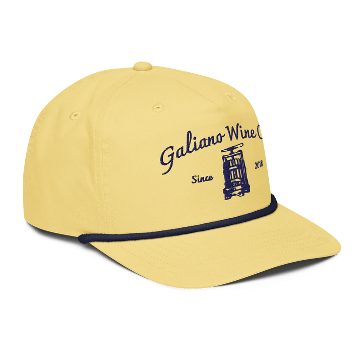 Galiano Wine Co. Rope Cap - Galiano Wine