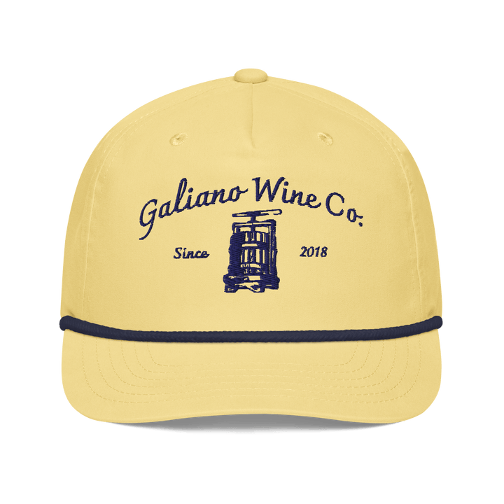 Galiano Wine Co. Rope Cap - Galiano Wine