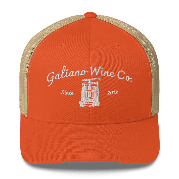 Galiano Wine Co. Trucker Cap - Galiano Wine