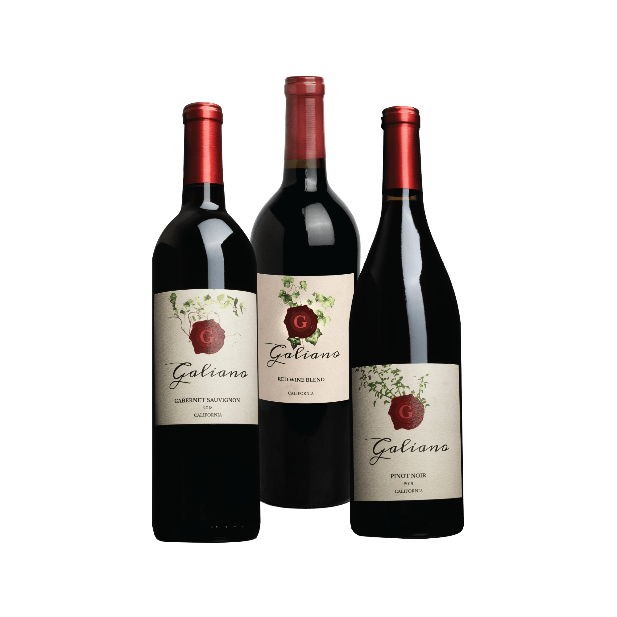 Red Wine Bundle - 4 Premium Red Bottles | Free Shipping – Galiano Wine