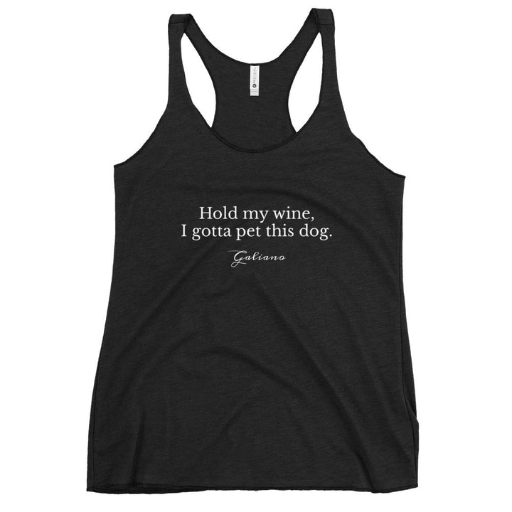Hold My Wine Womens Tank Top - Galiano Wine